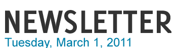 Tuesday, 1, March, 2011