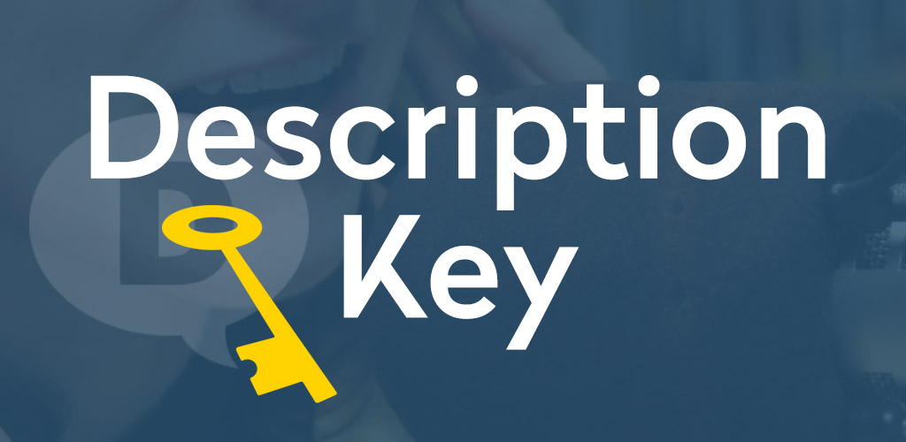 Description Key logo. Image of yellow skeleton key.