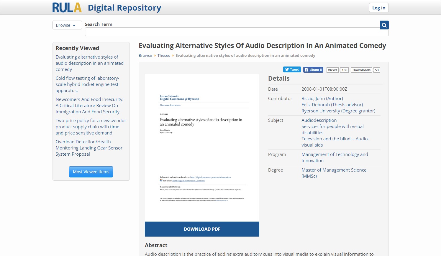 Evaluating Alternative Styles of Audio Description in an Animated Comedy