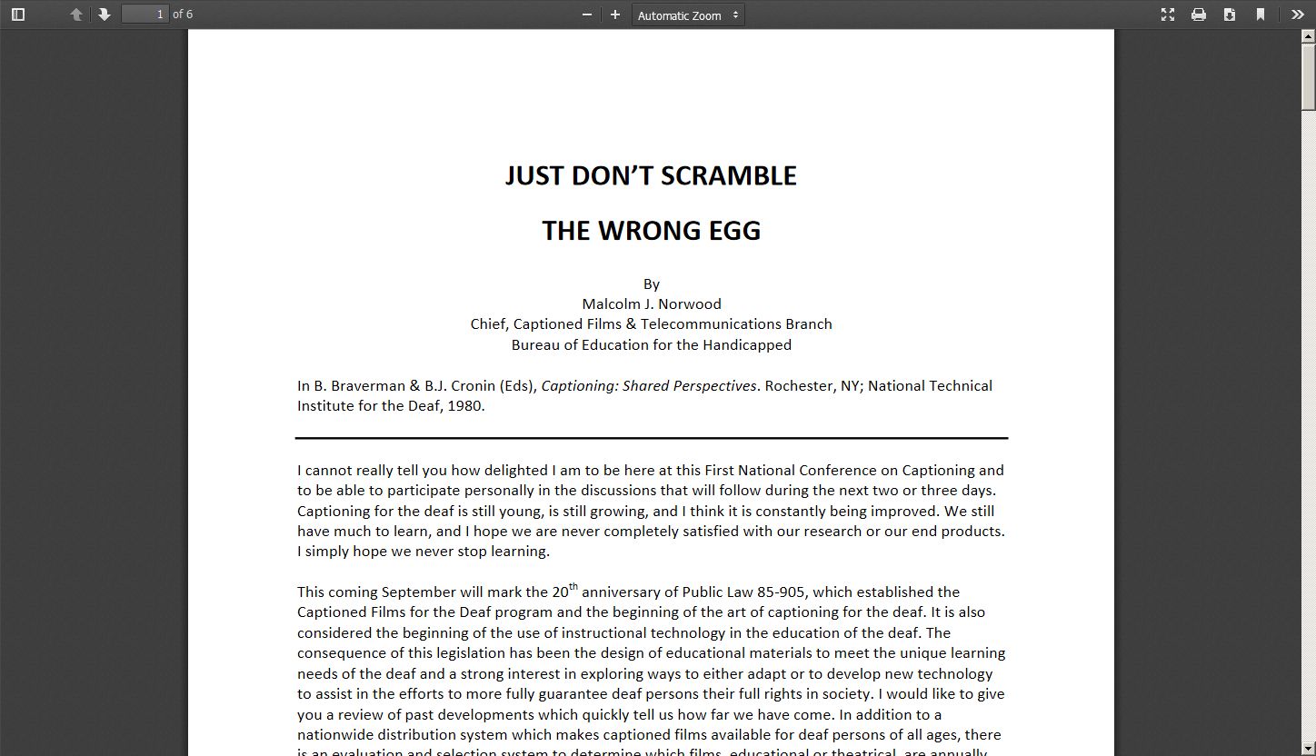 Just Don't Scramble the Wrong Egg
