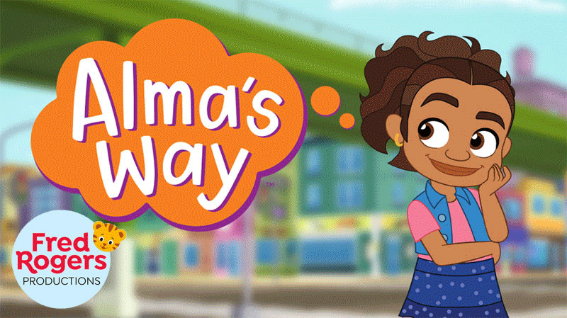 Title screen for Alma's Way: Fred Rogers Productions