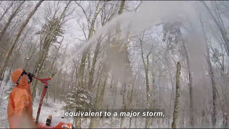Still image from Science Nation: Scientists Create Ice Storms to Study Nature's Chilly Response