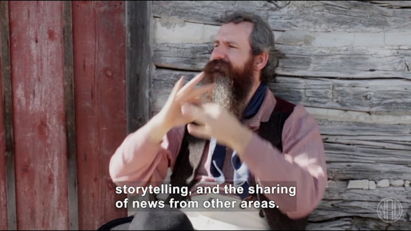 Still image from Deaf History That: Deaf Community Gatherings