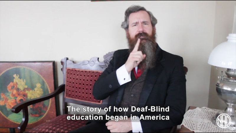 Still image from Deaf History That: Laura Bridgman