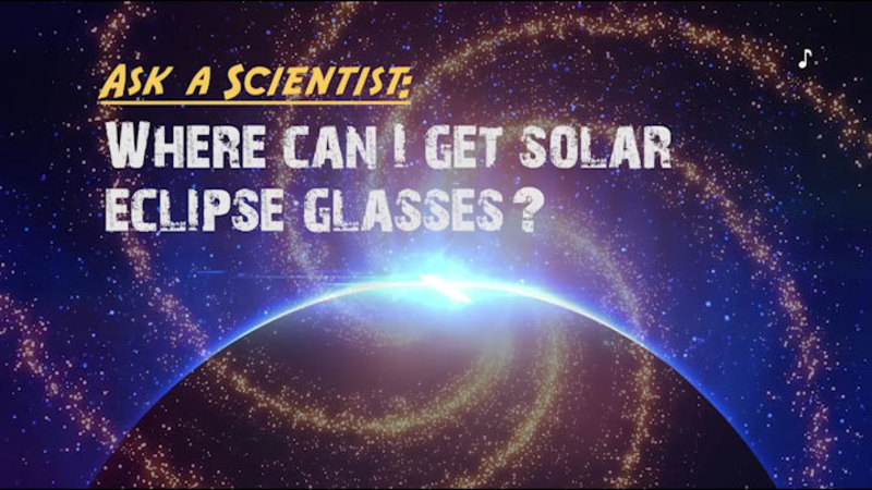 Bright light appearing behind the horizon of a planet. Ask a scientist: Where can I get solar eclipse glasses?