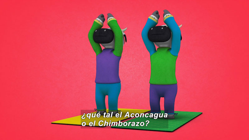 Still image from Ooommm Mmmooo Yoga For Children: Inseparable Pati & Ani--Confidently (Spanish)