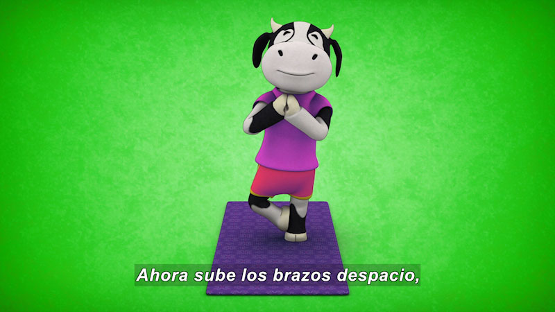 Still image from Ooommm Mmmooo Yoga For Children: Harmonious Flora--Internal Silence (Spanish)
