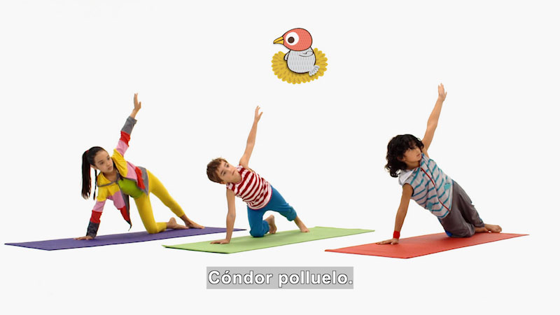 Still image from Ooommm Mmmooo Yoga For Children: Harmonious Flora--Balanced (Spanish)