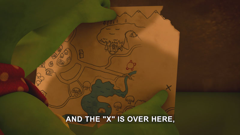 Still image from Franklin and Friends: Franklin Finds the Treasure/Franklin and the Tunnel Team-Up