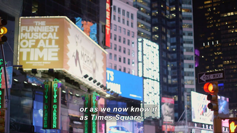 Still image from Bare Feet With Mickela Mallozzi: The Bright Lights of Broadway