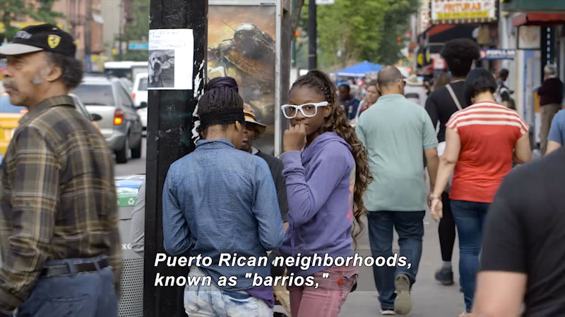Still image from Bare Feet With Mickela Mallozzi: Nuyorican Barrios