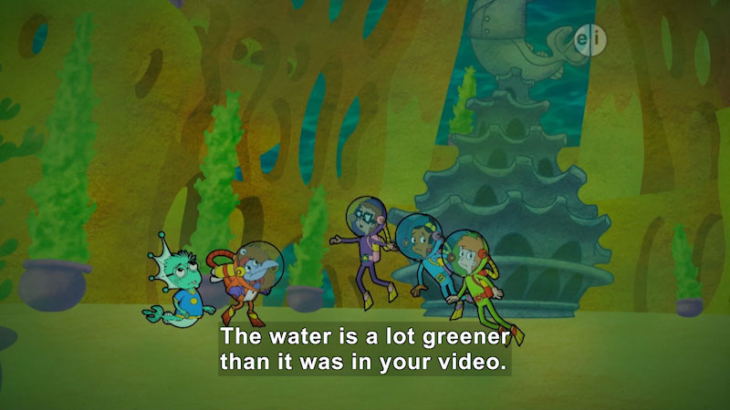 Still image from Cyberchase: A Murky Mystery in Mermaidos
