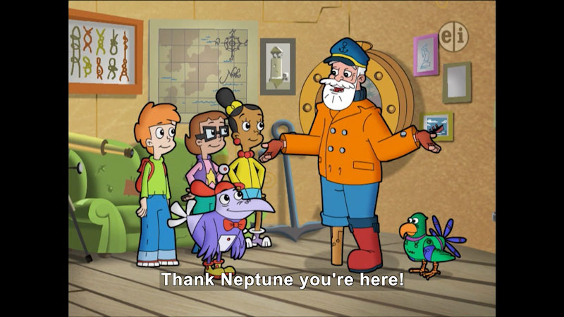 Still image from Cyberchase: An Urchin Matter