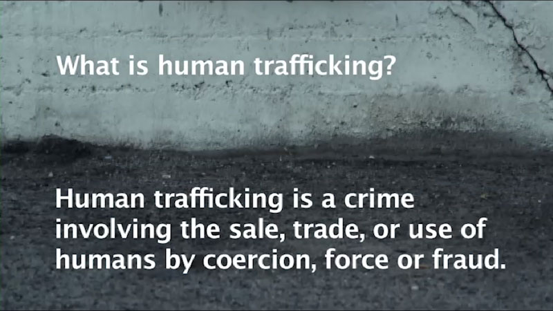 Still image from Stop Traffick: Human Trafficking in America