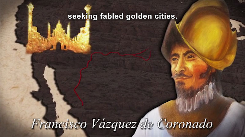 Still image from World Explorers: Francisco Vázquez de Coronado