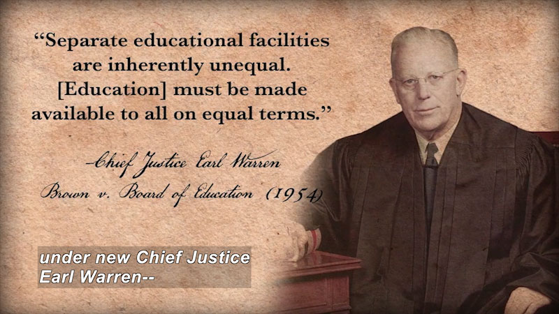 Still image from Founding Principles: American Governance in Theory and Action (Chapter 14--Civil Rights)