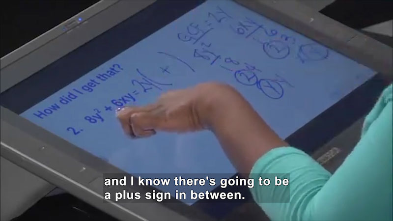 Still image from Welcome to Algebra I: Factoring Binomials