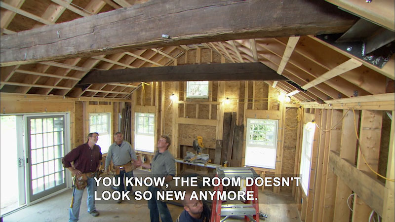 Still image from This Old House: Trade School--Fasten Those Timbers