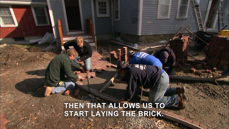Still image from This Old House: Trade School--Follow the Winding Brick Path