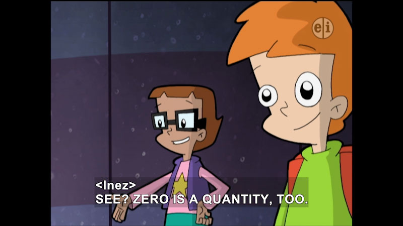 Still image from Cyberchase: Less Than Zero