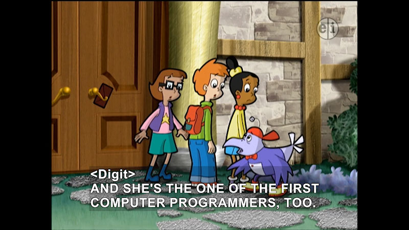 Still image from Cyberchase: Hugs & Witches