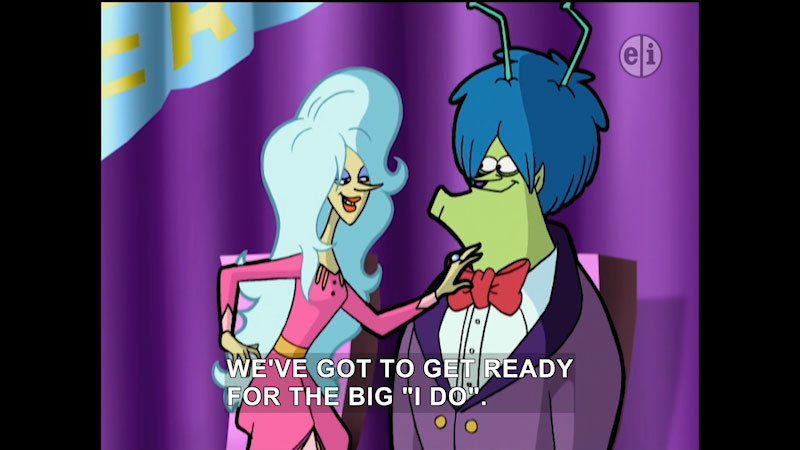 Still image from Cyberchase: The Wedding Scammer