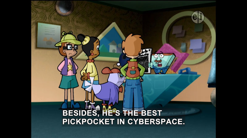 Still image from Cyberchase: The Guilty Party