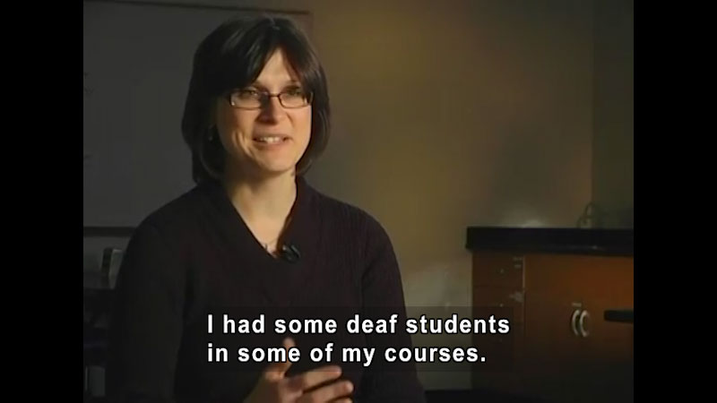 Still image from Teaching & Learning: Misconception About Teaching Deaf Students (Segment 1)