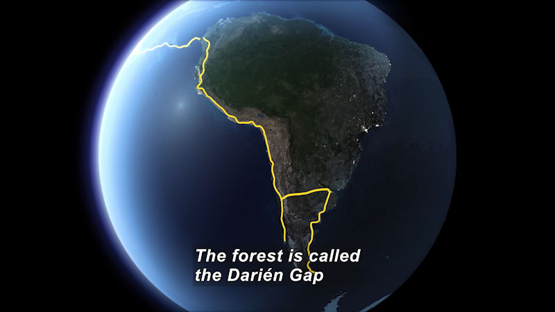 Still image from Mapping the Darién Gap