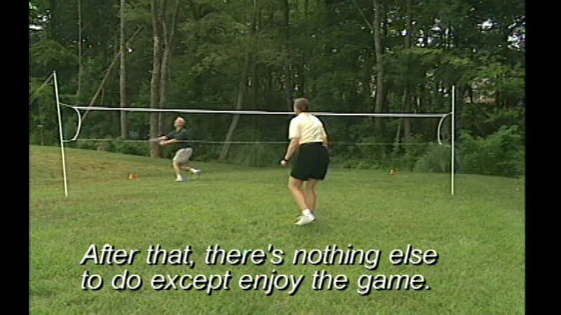 Still image from Let's Play Badminton!