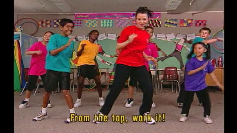 Still image from Fit Kids Classroom Workout