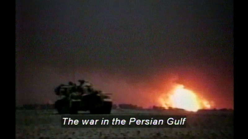 Still image from The Gulf War