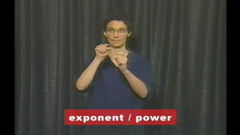 Still image from Vocabulary Builders In Sign Language: Math
