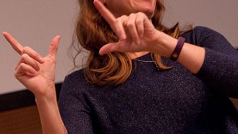 Still image from Second Language Proficiency With Academic ASL