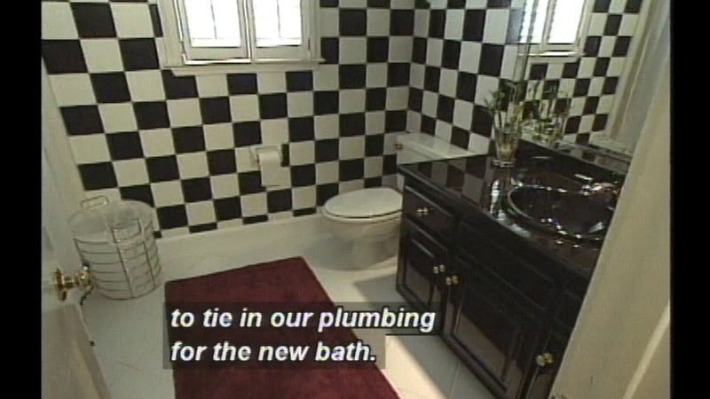 Still image from Upstairs Bathroom Addition