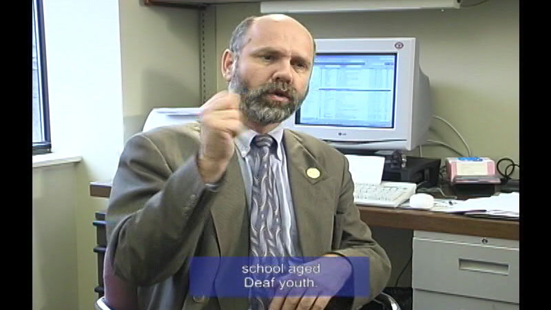 Still image from Deaf TV: Gary Malkowski