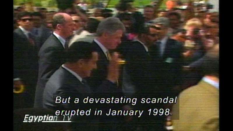 Still image from Clinton & G.W. Bush