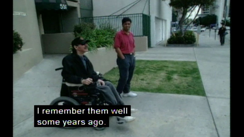 Still image from White Cane And Wheels