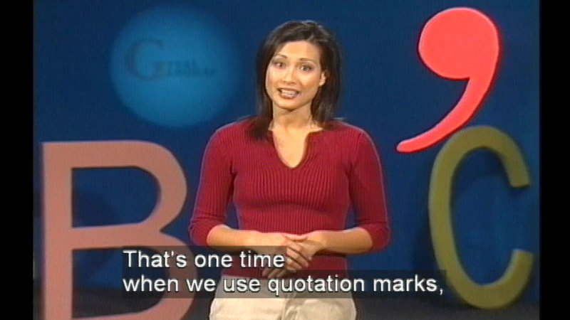 Still image from Quotation Marks