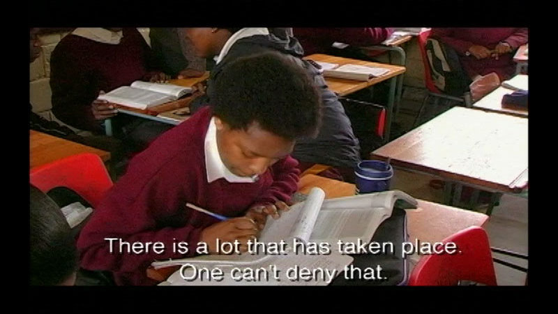 Still image from Testing Hope: Grade 12 In The New South Africa