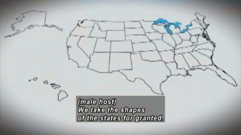 Still image from How The States Got Their Shapes