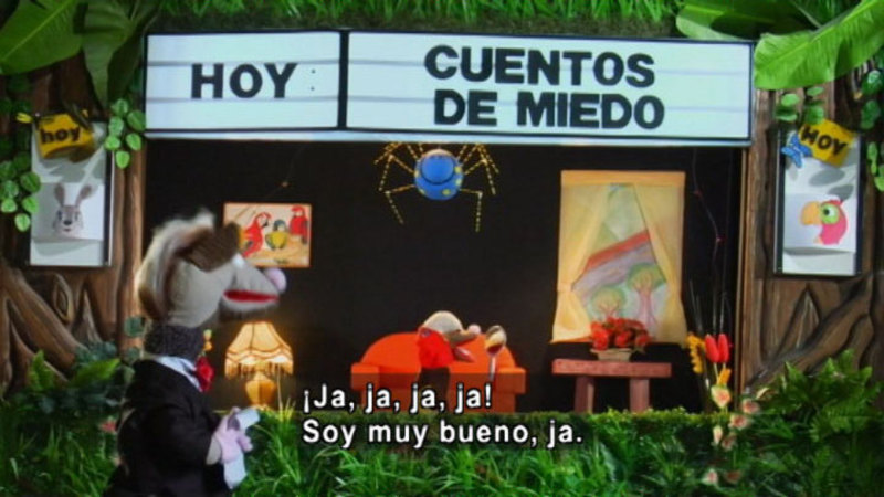 Still image from The Parakeet Show- Stage Fright (Spanish)