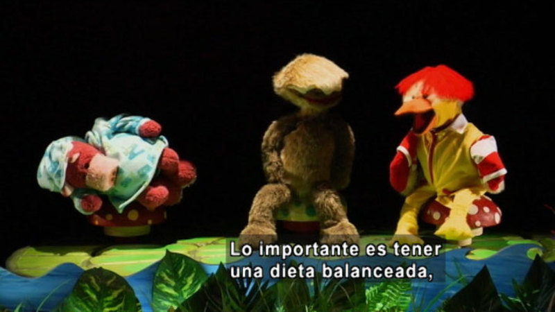 Still image from The Parakeet Show- Nutrition (Spanish)