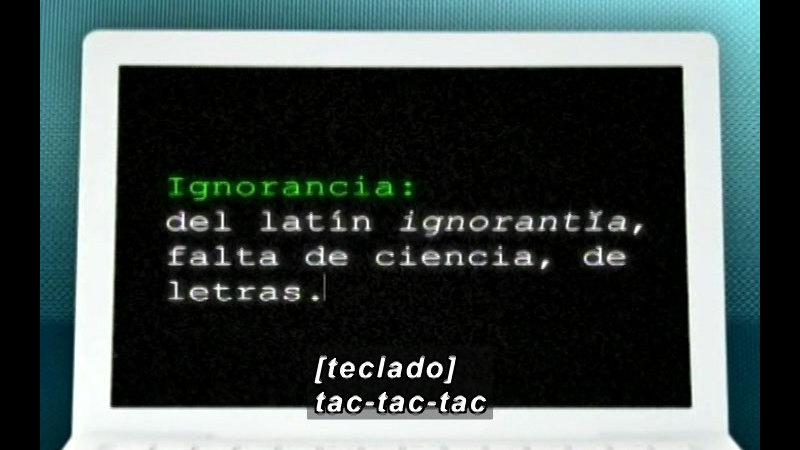 Still image from Vox Populi-Ignorance (Spanish)