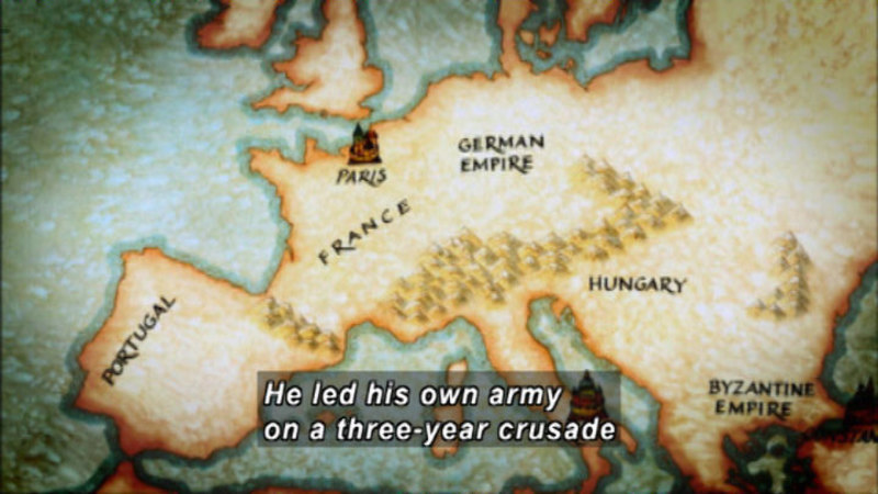 Still image from The Crusades: Crescent And The Cross