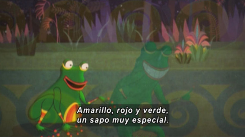 Still image from Medialuna And The Magic Nights: The Frog In Love (Spanish)