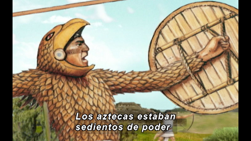 Still image from The Time Compass: The Aztec Empire (Spanish)