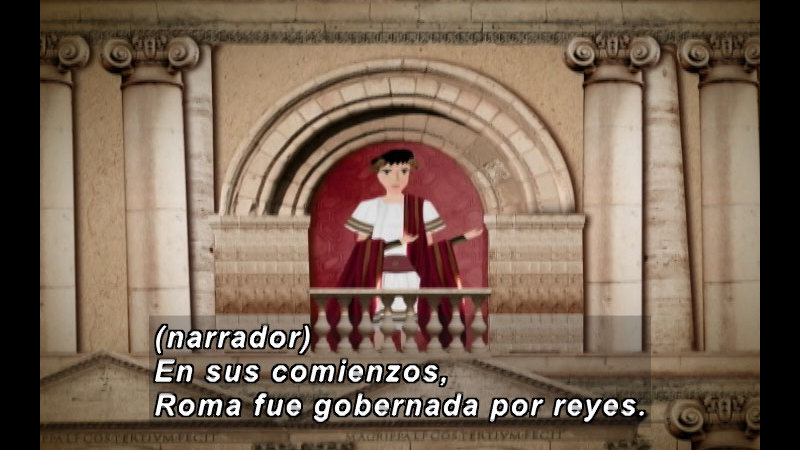 Still image from The Time Compass: Imperial Rome (Spanish)