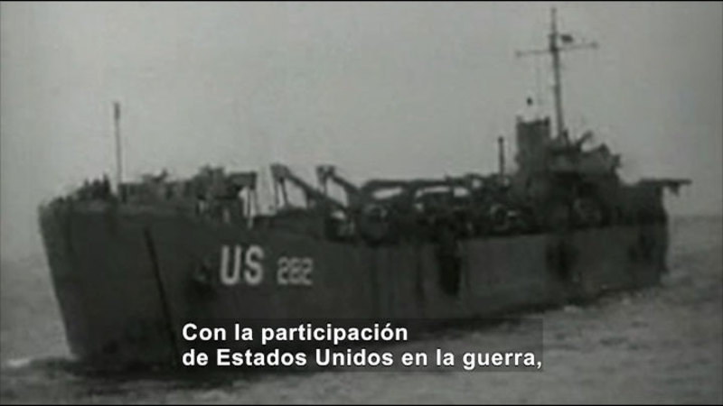Still image from Social Studies Video Vocab: World War II (Spanish)