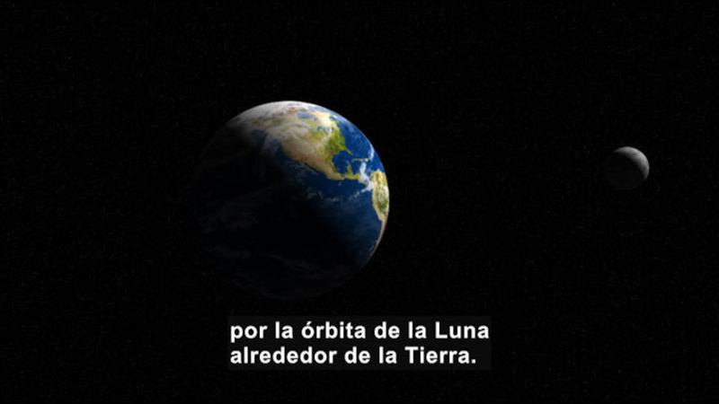 Still image from Science Video Vocab: Lunar Cycle (Spanish)